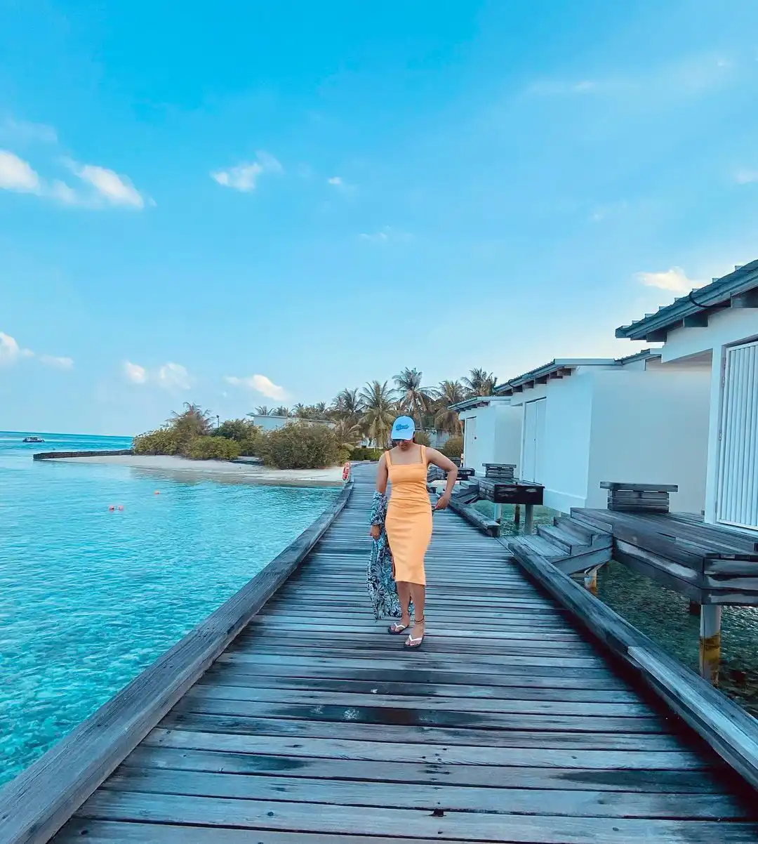 Kantara Heroine Sapthami Gowda enjoying in Maldives