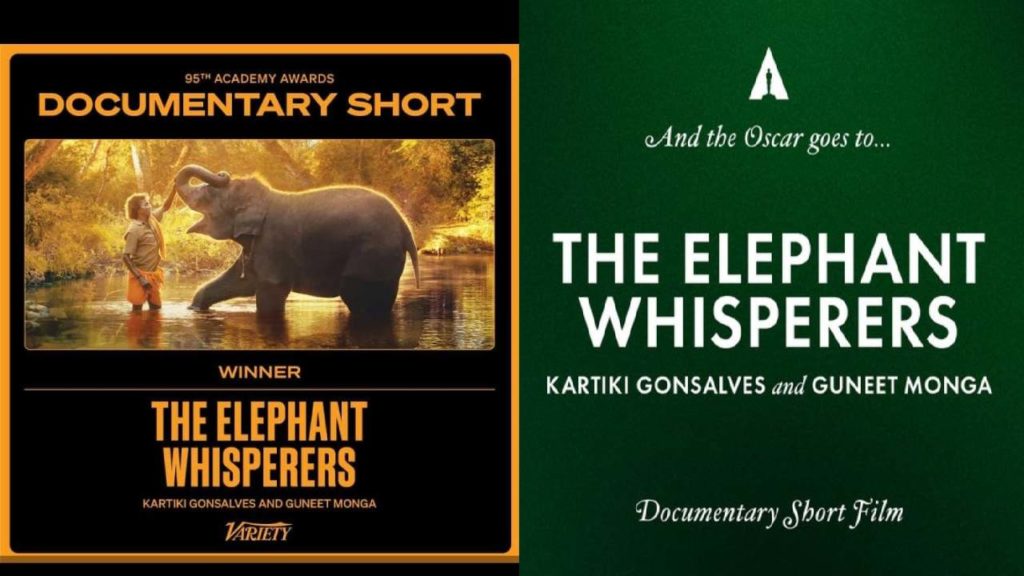 The Elephant Whisperers won oscar award for best documentary short film