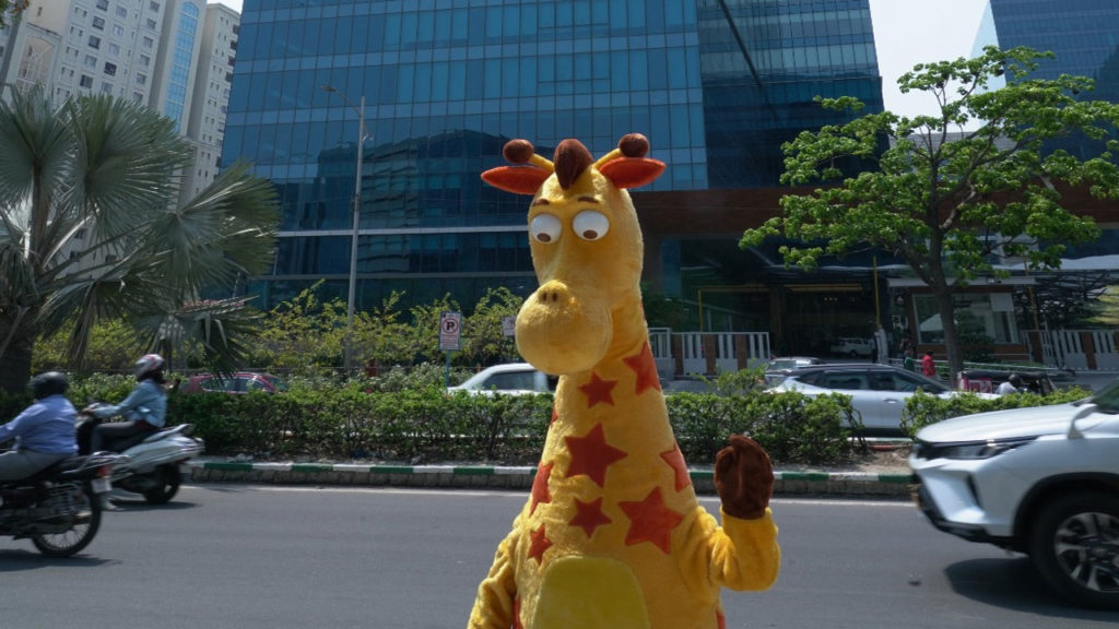 Geoffrey the Giraffe at Hyderabad