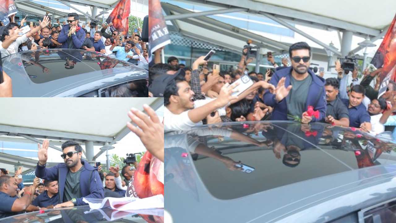 Ram Charan : ఢిల్లీ ఎయిర్ పోర్ట్‌లో ఉపాసనతో కలిసి రామ్ చరణ్ సందడి..