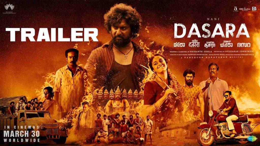 nani pan indian movie Dasara Trailer Released