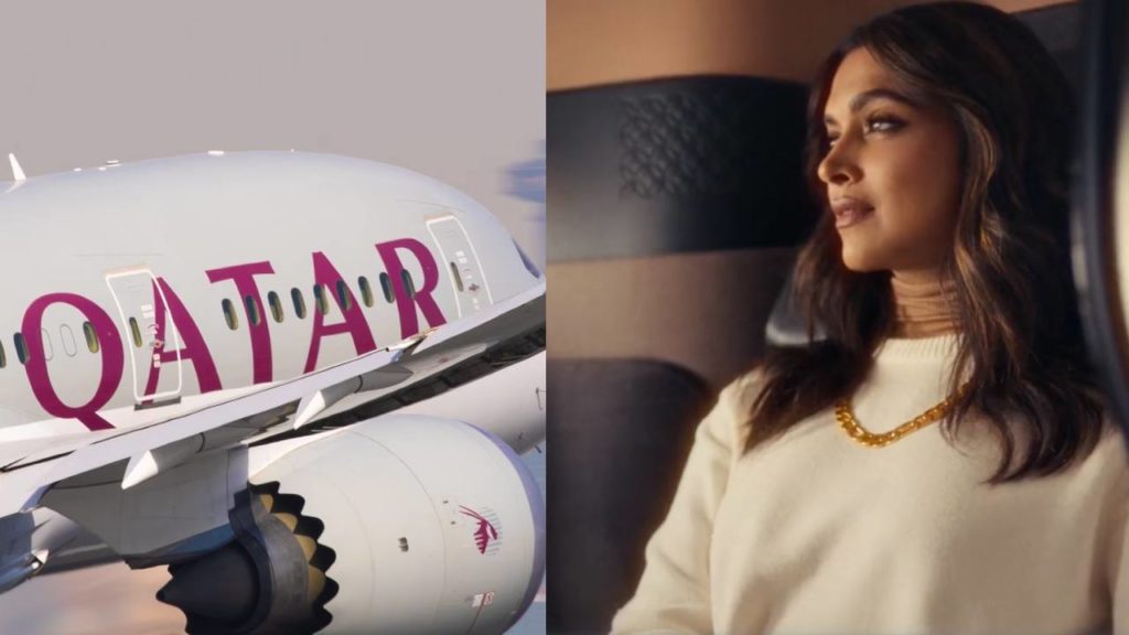 Deepika Padukone as Global Brand ambassador for Qatar Airways
