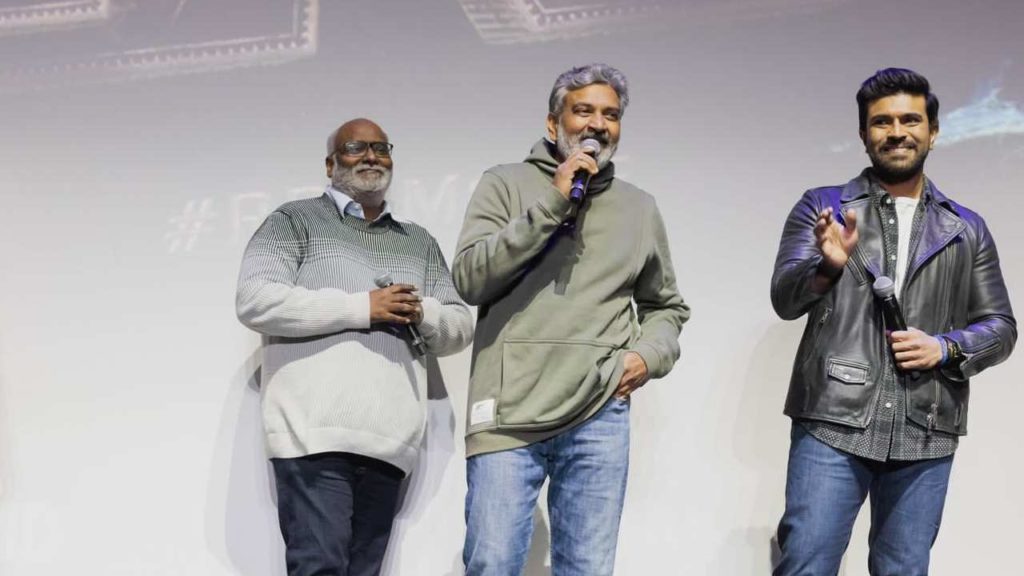Olivia moris and ajay devagn shriya fans disappointed for rajamouli not talking about their stars in RRR promotions at america