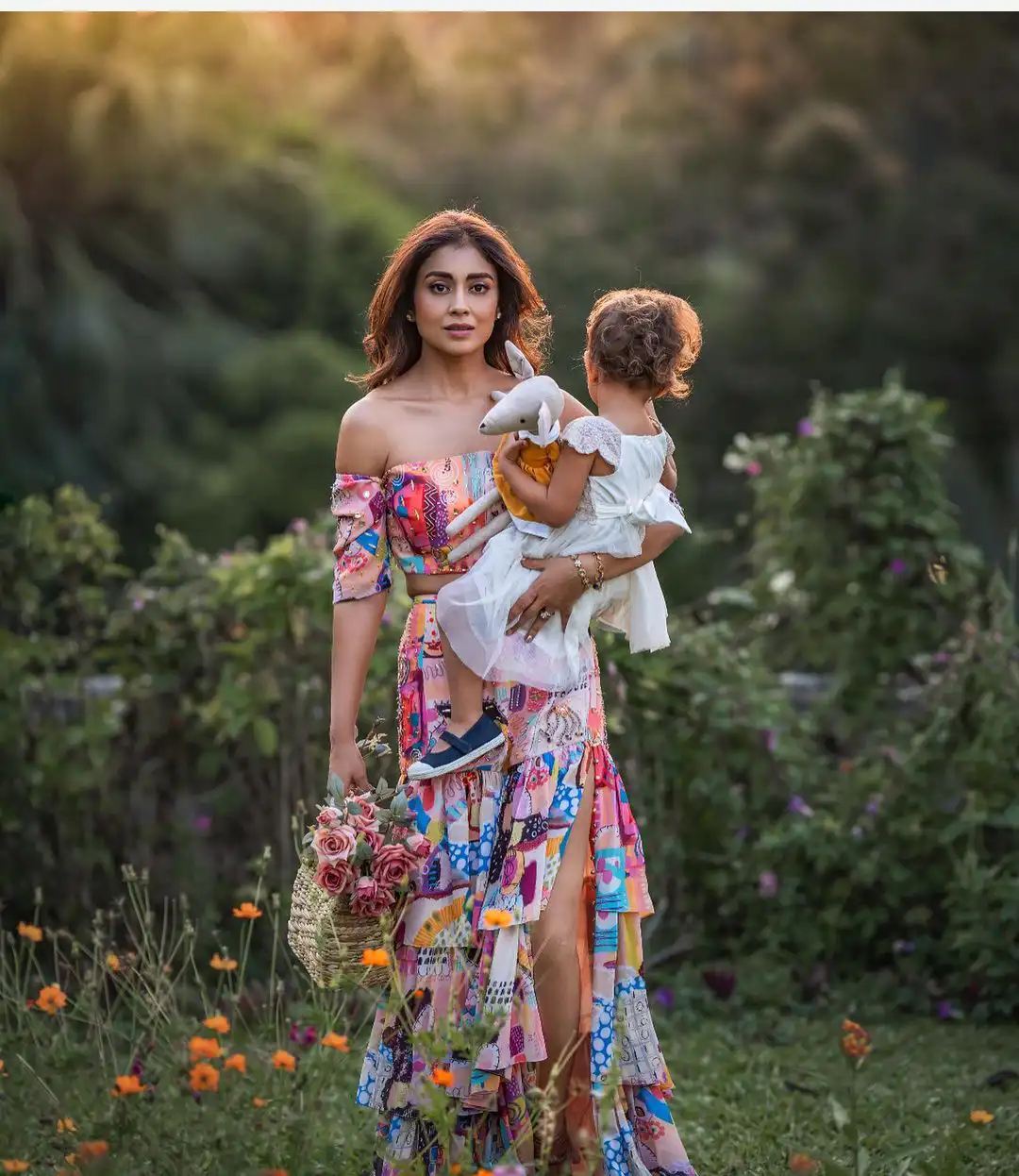 Shriya Saran Photoshoot with her daughter 