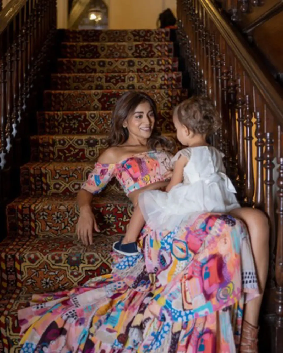 Shriya Saran Photoshoot with her daughter 