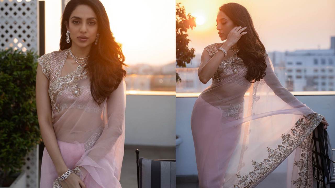 Sobhita Dhulipala : పలుచటి చీరలో శోభిత పరువాలు..