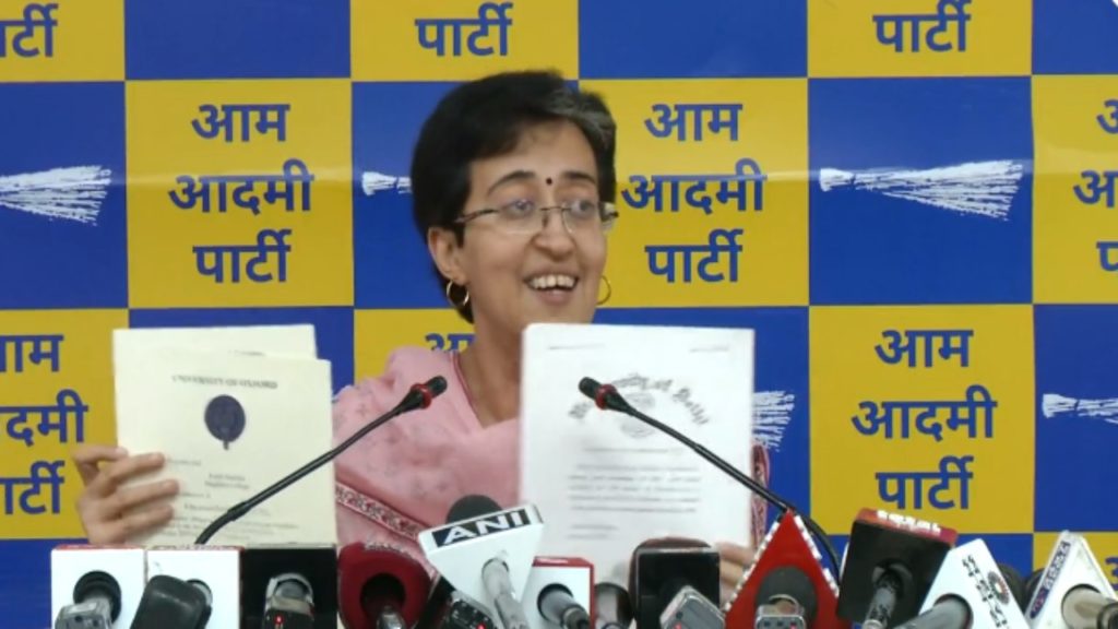 Delhi Education Minister Atishi