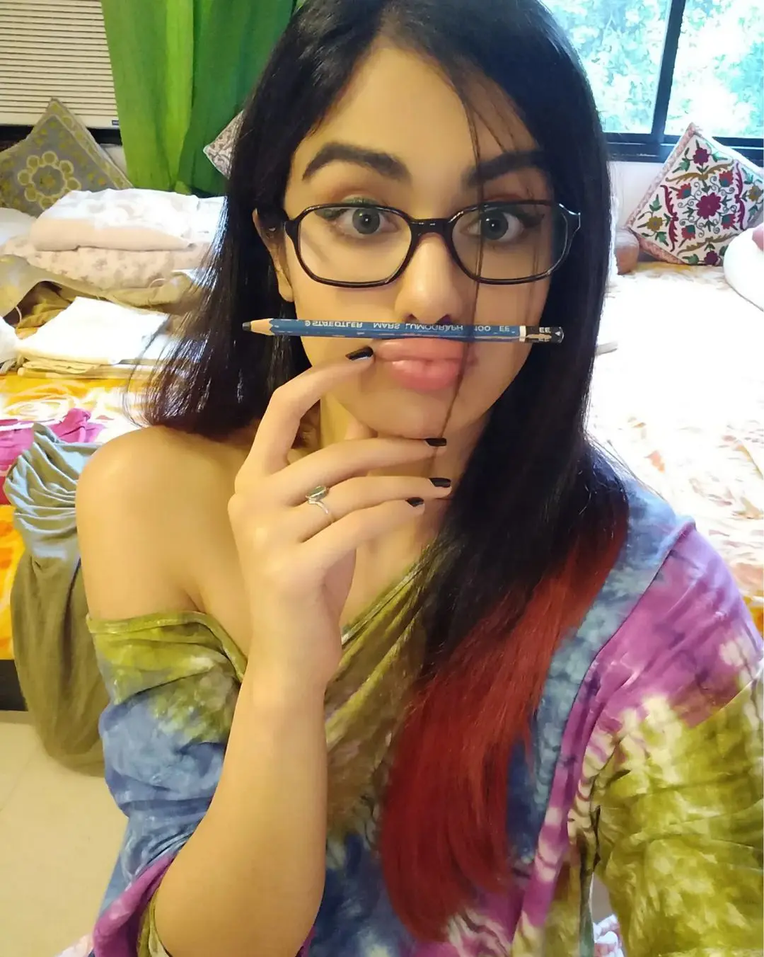 Adah Sharma cute Pics in Specs