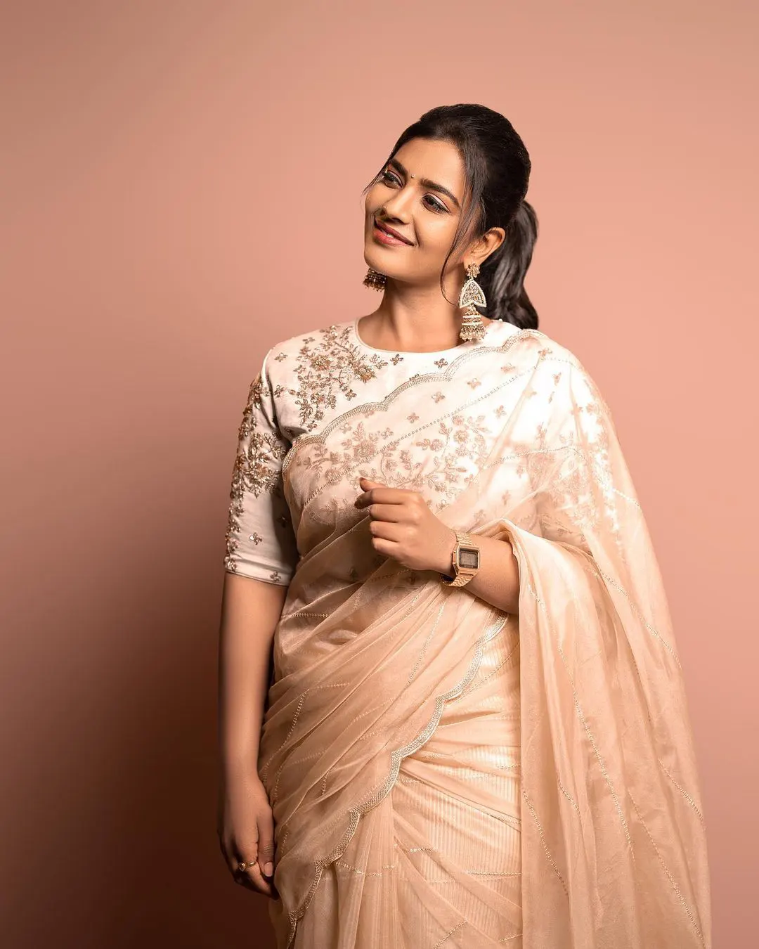 Aishwarya Rajesh Shines in Saree at an Award Function
