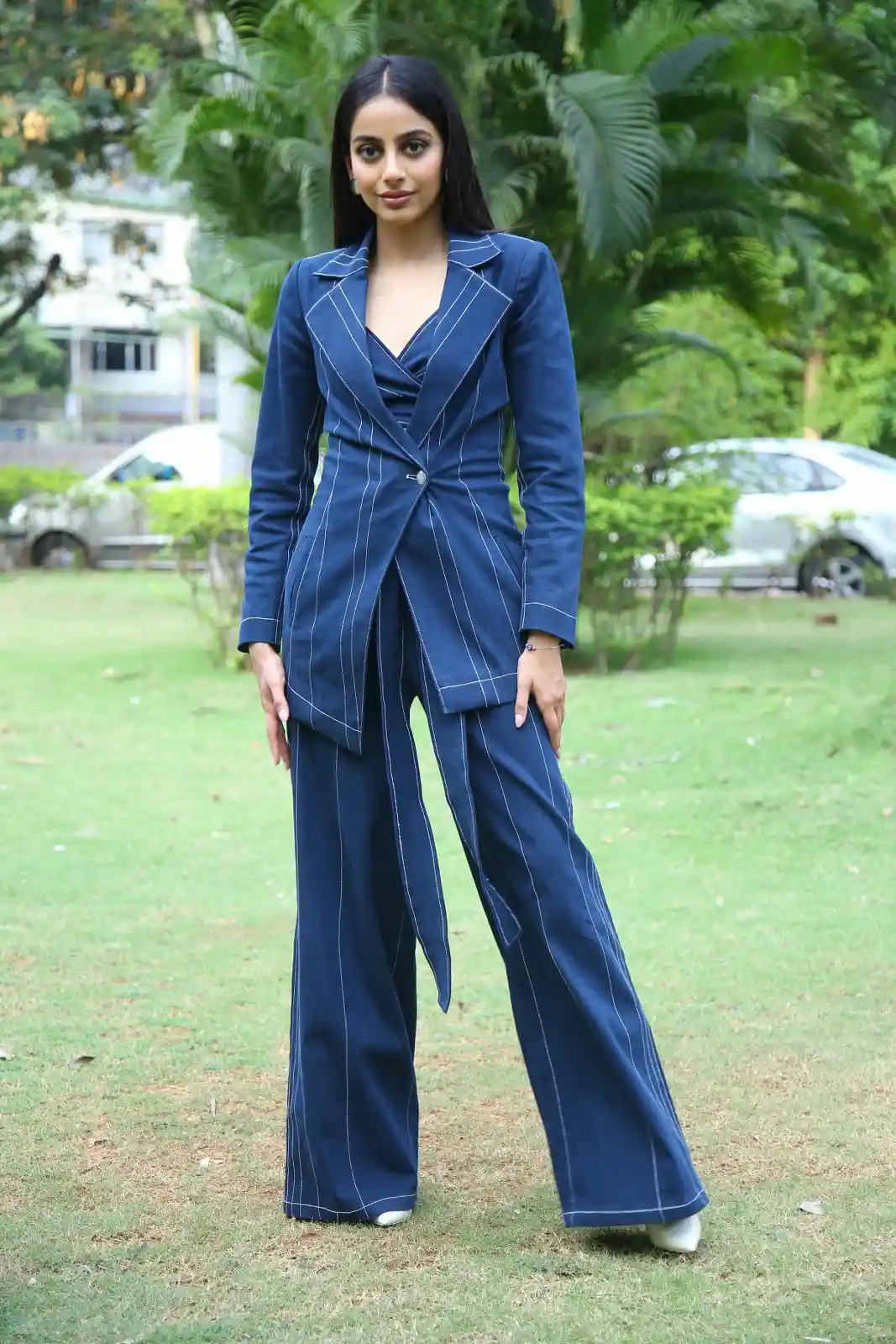 Banita Sandhu Stylish Looks in Mother Teresa & Me Movie Press Meet