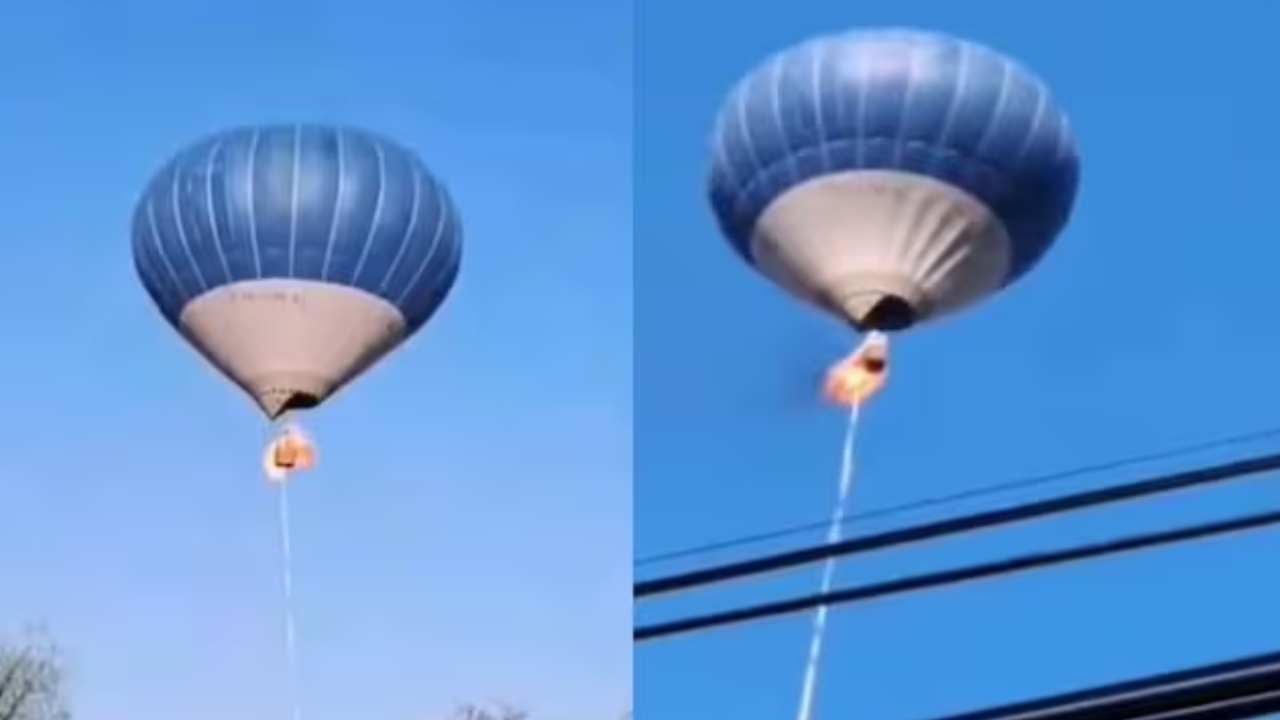 Hot Air Balloon: గాలిలో ఎగురుతున్న హాట్ ఎయిర్ బెలూన్లో మంటలు.. కిందికి దూకిన ఇద్దరు మృతి.. షాకింగ్ వీడియో Hot Air Balloon: గాలిలో ఎగురుతున్న హాట్ ఎయిర్ బెలూన్లో మంటలు.. కిందికి దూకిన ఇద్దరు మృతి.. షాకింగ్ వీడియో