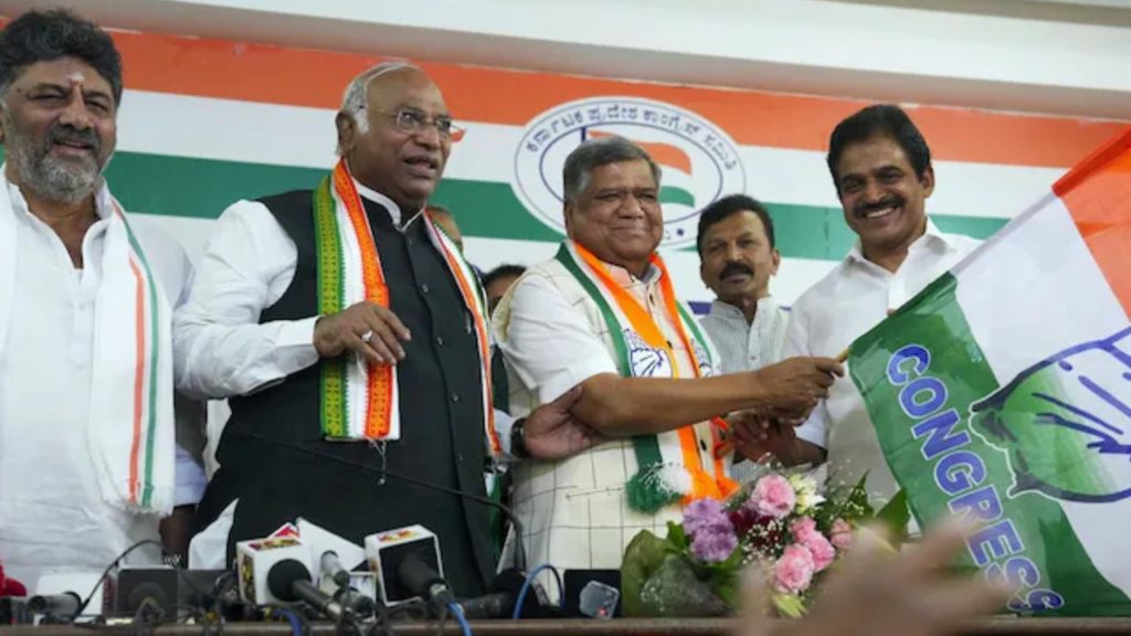 Jagdish Shettar joined the Congress party
