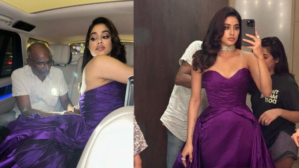 Janhvi Kapoor dress zip rips at 68th Filmfare Awards