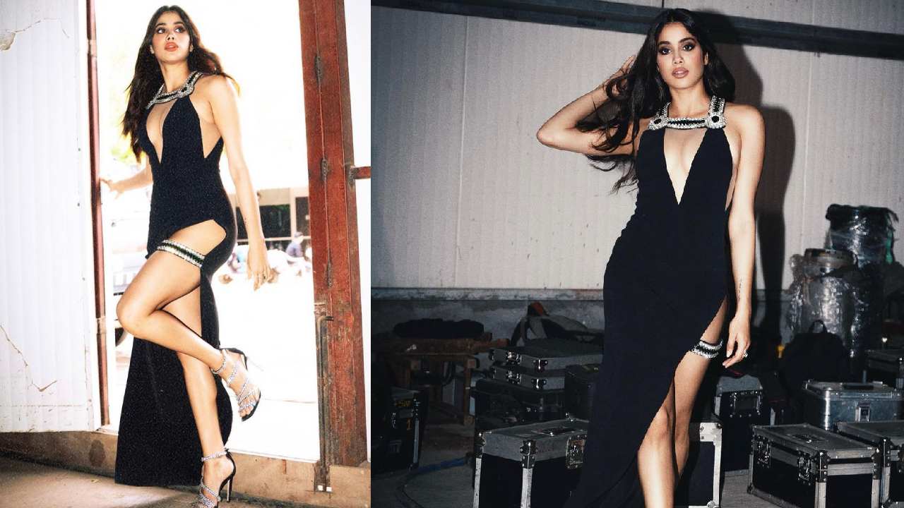 Janhvi Kapoor : బ్లాక్ డ్రెస్‌లో జాన్వీ స్కిన్ షో..