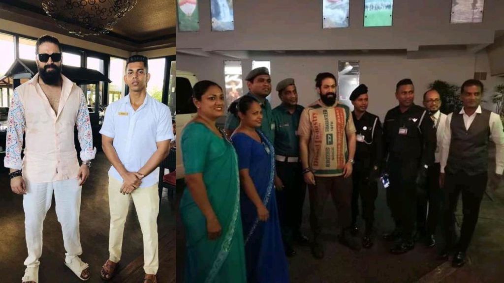 KGF hero Yash is in srilanka for his upcoming project