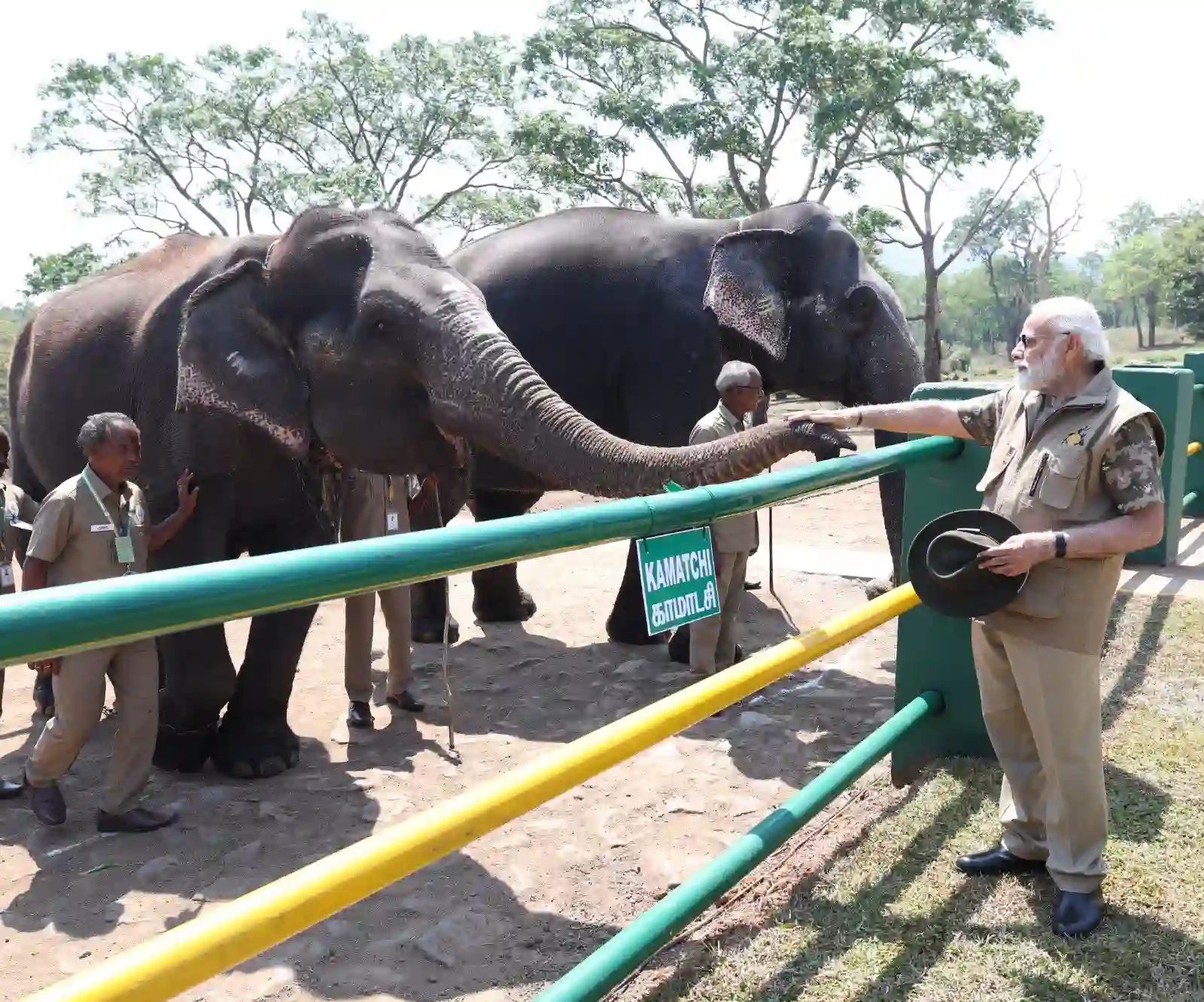 Narendra Modi visits Bandipur & Mudumalai reserves