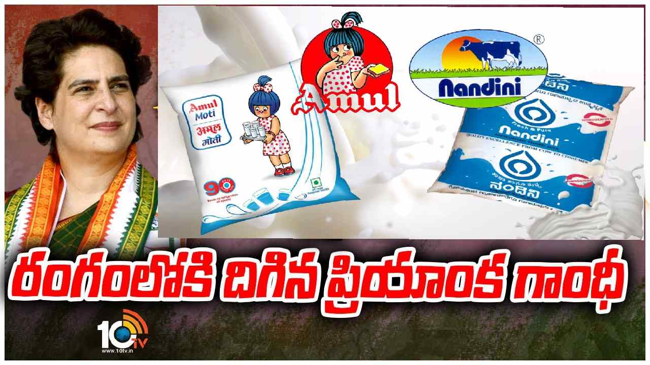 Karnataka elections 2023: నందిని Vs అమూల్.. కర్ణాటక ర్యాలీలో ప్రియాంక గాంధీ ఏమన్నారంటే? Karnataka elections 2023: నందిని Vs అమూల్.. కర్ణాటక ర్యాలీలో ప్రియాంక గాంధీ ఏమన్నారంటే?