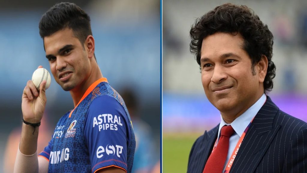 Arjun Tendulkar and Sachin Tendulkar
