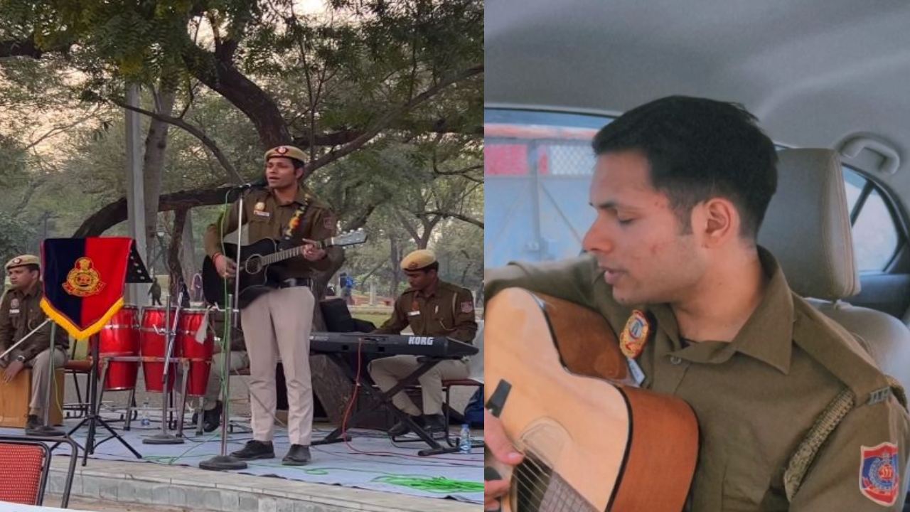 Delhi Police : అద్భుతంగా పాట పాడిన ఢిల్లీ పోలీస్.. సోషల్ మీడియాలో సంచలనం రేపుతున్న వీడియో Delhi Police : అద్భుతంగా పాట పాడిన ఢిల్లీ పోలీస్.. సోషల్ మీడియాలో సంచలనం రేపుతున్న వీడియో