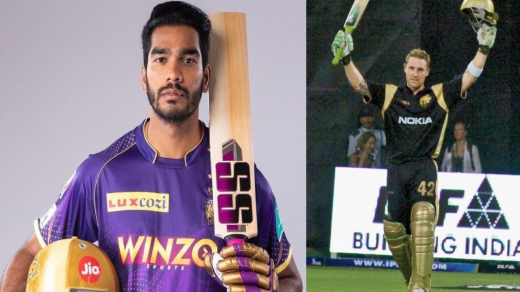 Venkatesh Iyer and Brendon McCullum