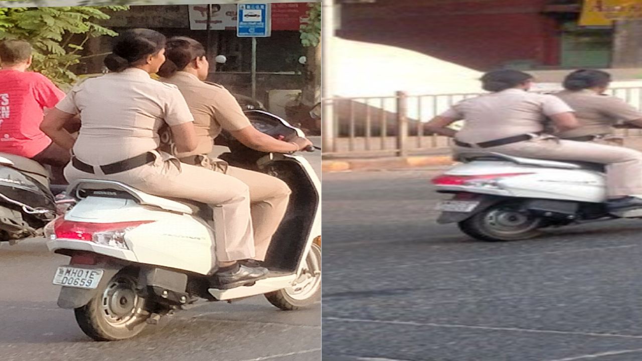 helmetless cops : హెల్మెట్ లేకుండా స్కూటర్ నడిపిన మహిళా పోలీసులు ఫోటో వైరల్ helmetless cops : హెల్మెట్ లేకుండా స్కూటర్ నడిపిన మహిళా పోలీసులు ఫోటో వైరల్