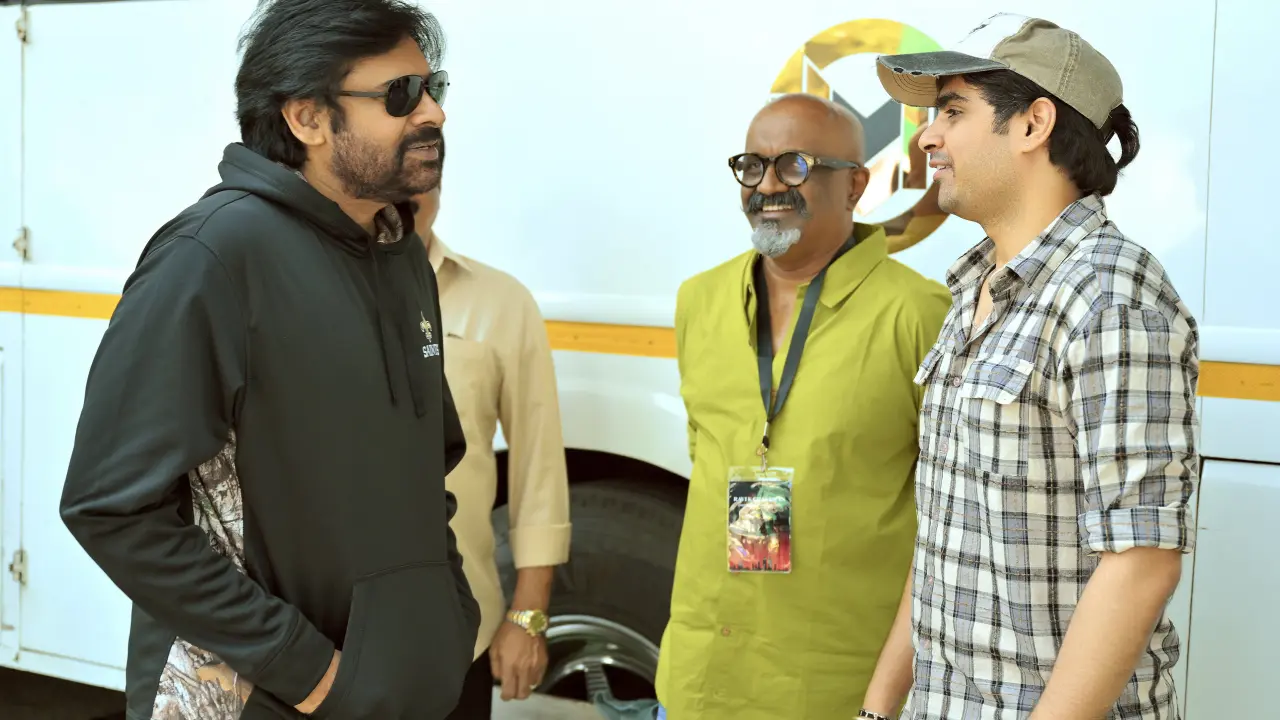 Pawan kalyan entry at They Call Him OG Movie set