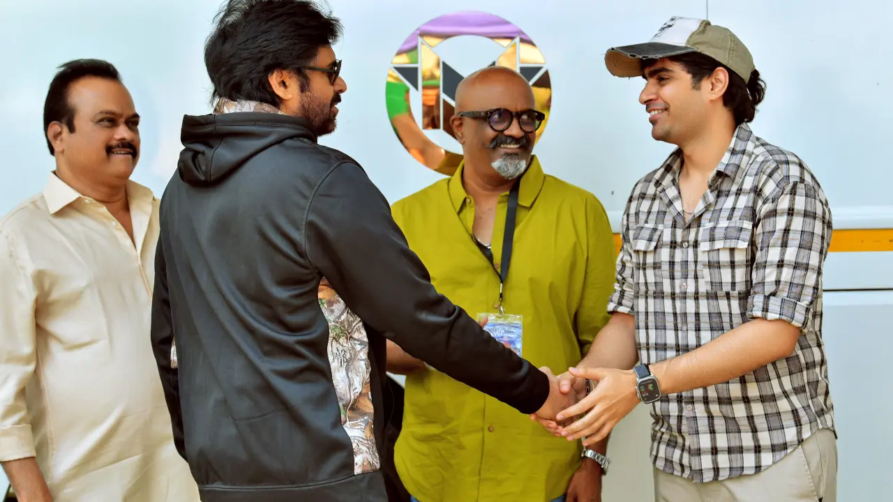 Pawan kalyan entry at They Call Him OG Movie set