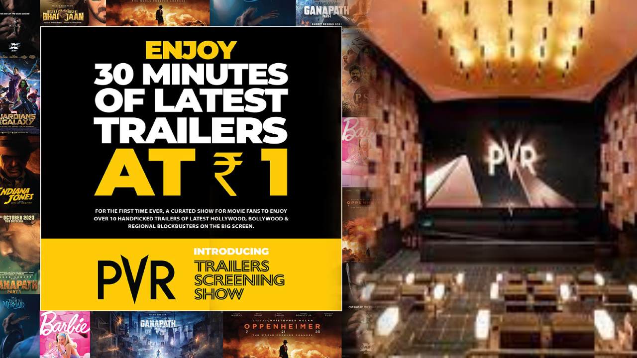PVR Inox is offering a special 30-minute screening show at Rs 1, details here