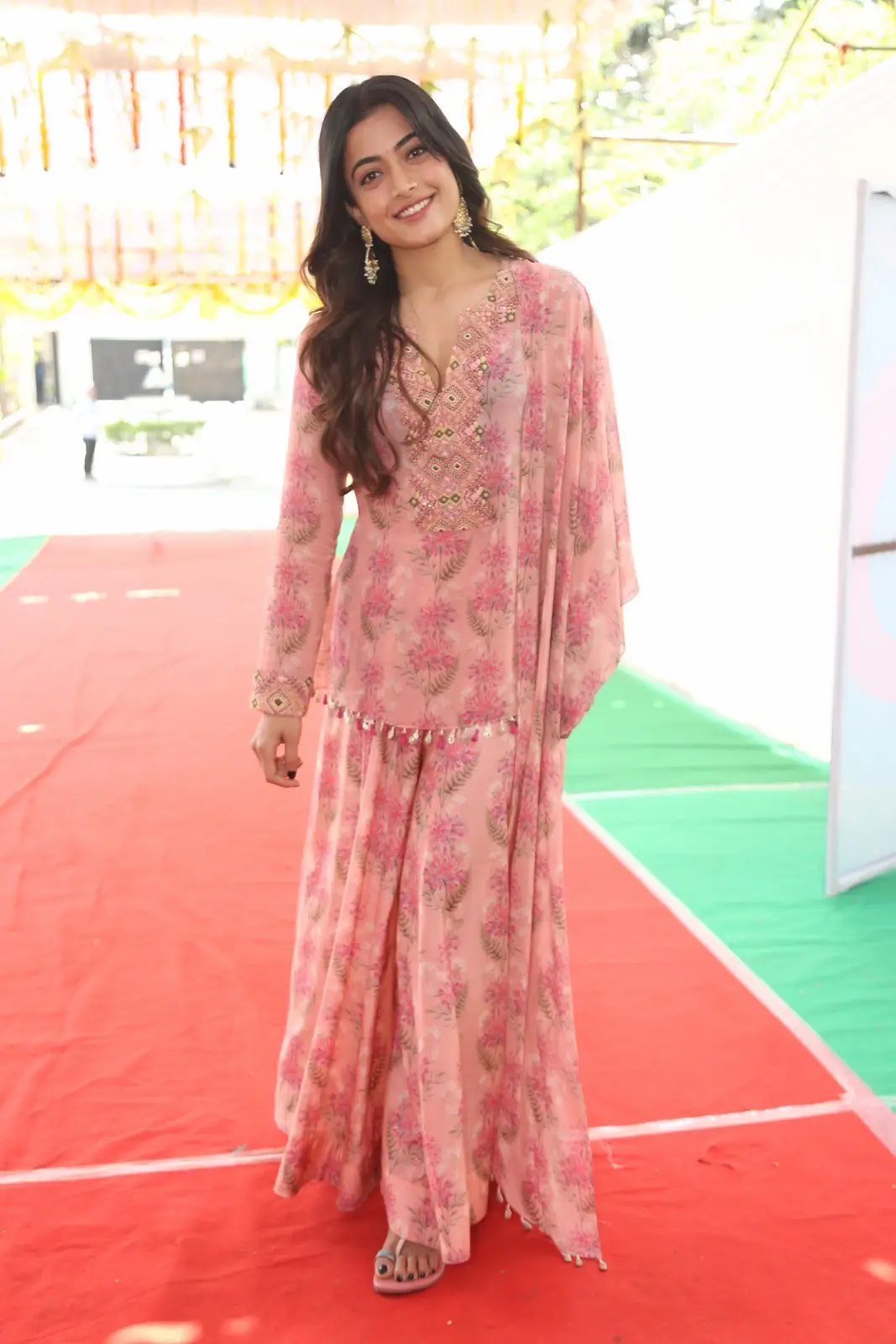 Rashmika Mandanna cute photoshoot at Rainbow movie launch event