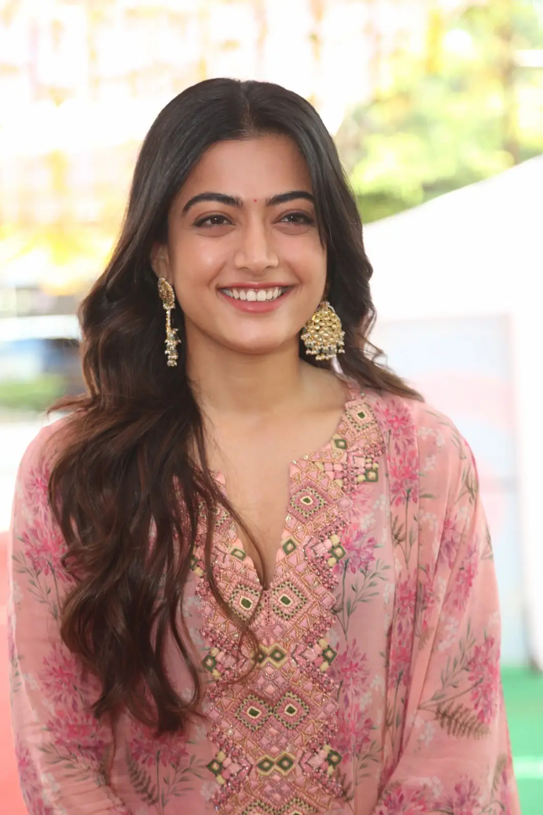 Rashmika Mandanna cute photoshoot at Rainbow movie launch event