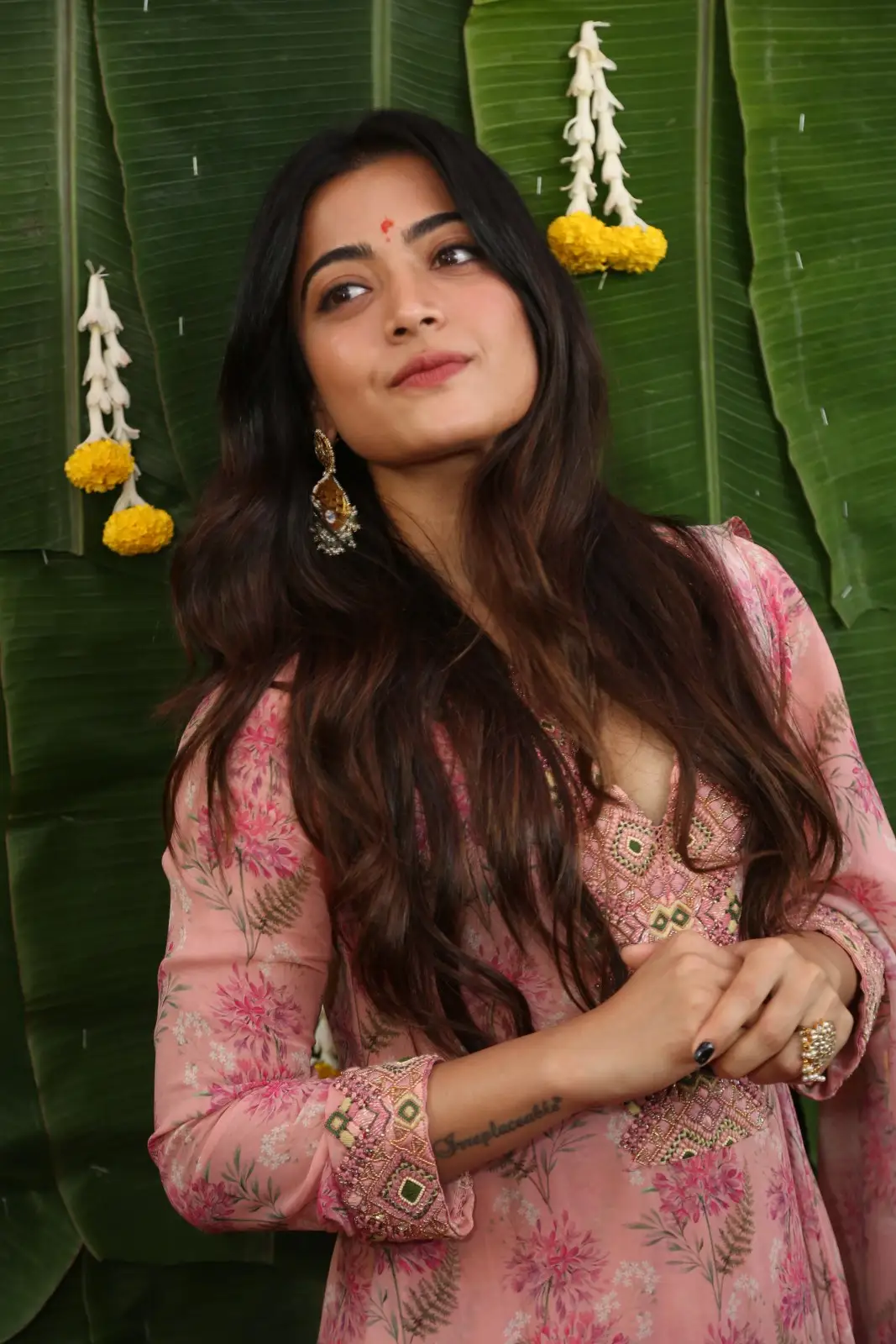 Rashmika Mandanna cute photoshoot at Rainbow movie launch event