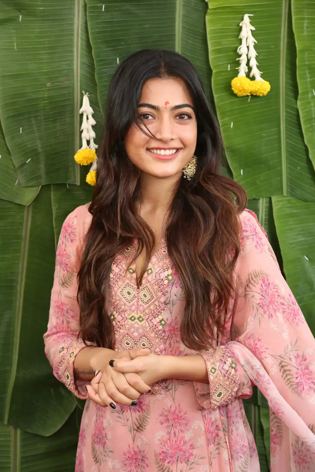 Rashmika Mandanna cute photoshoot at Rainbow movie launch event