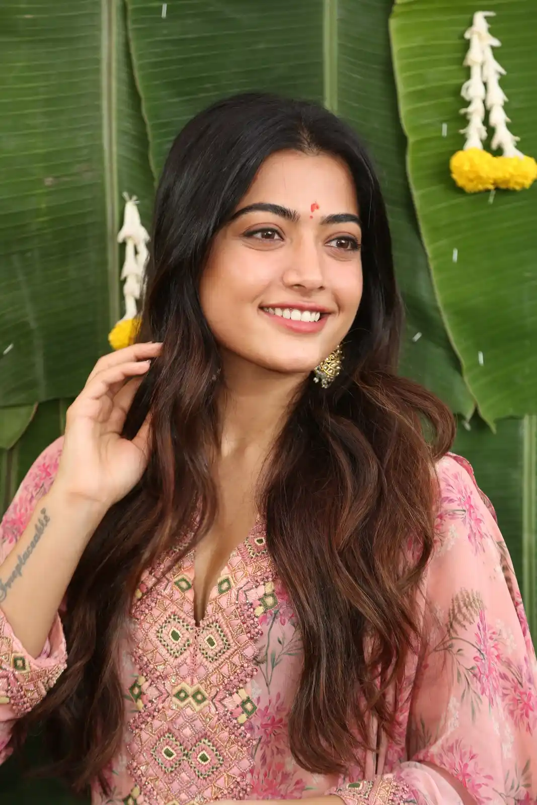 Rashmika Mandanna cute photoshoot at Rainbow movie launch event