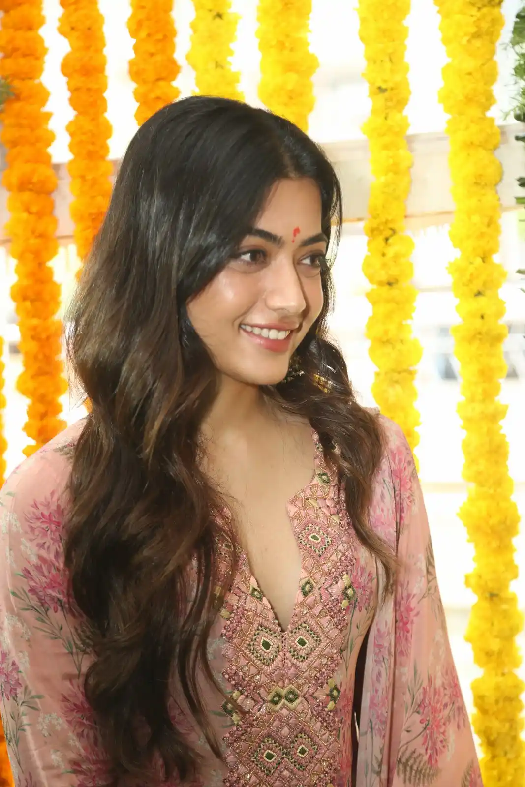 Rashmika Mandanna cute photoshoot at Rainbow movie launch event