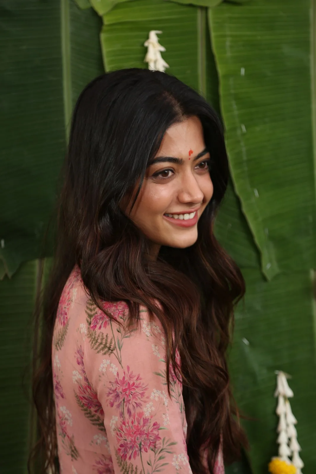 Rashmika Mandanna cute photoshoot at Rainbow movie launch event