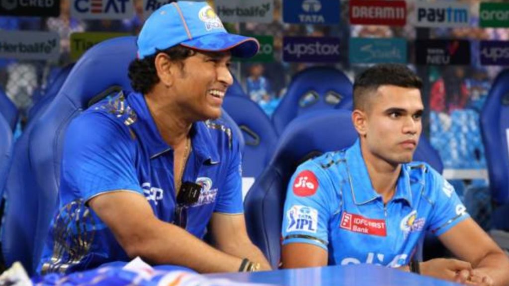 Sachin Tendulkar and Arjun Tendulkar
