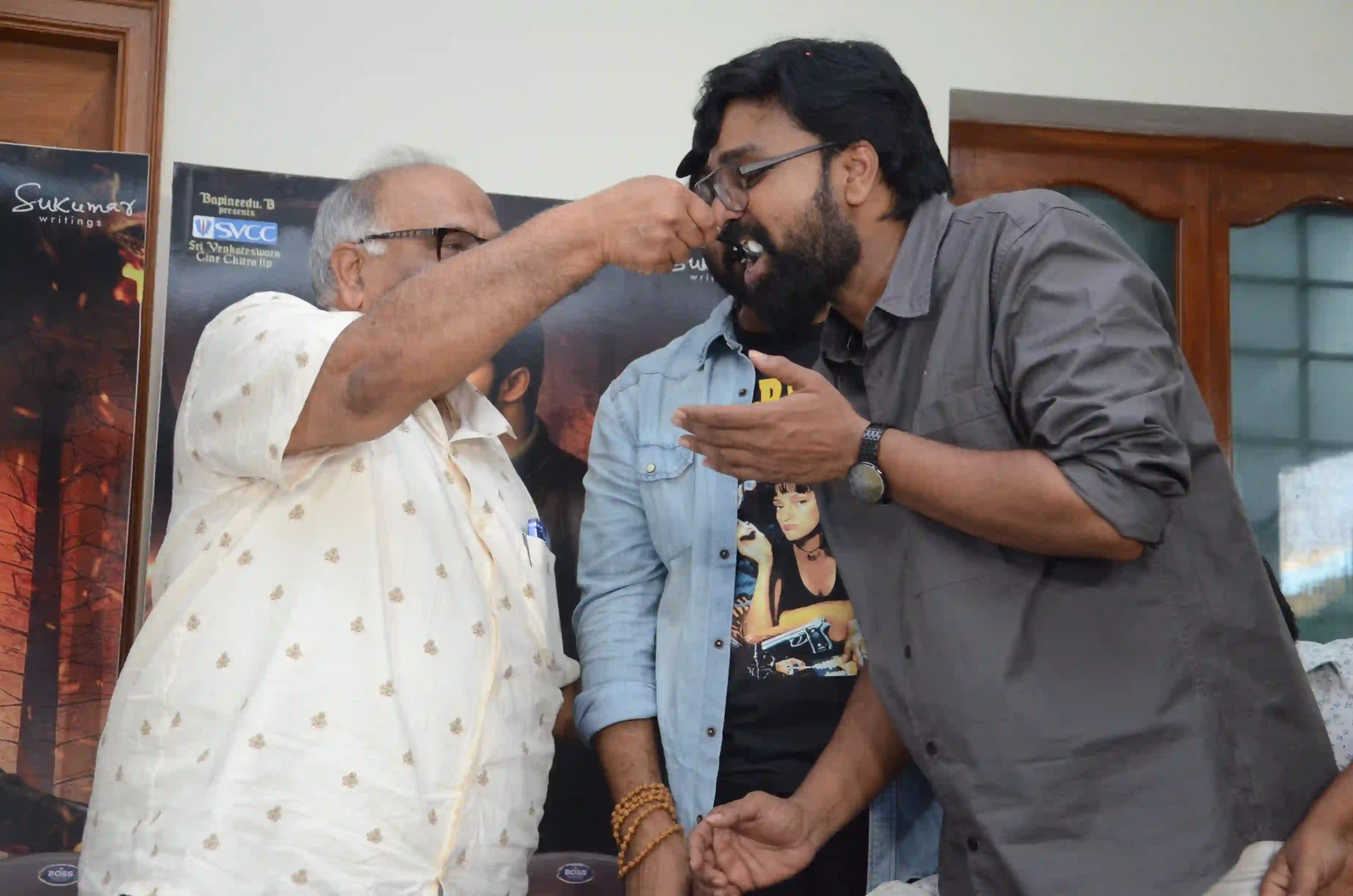 Sai Dharam Tej Samyuktha Menon Virupaksha success celebrations photos