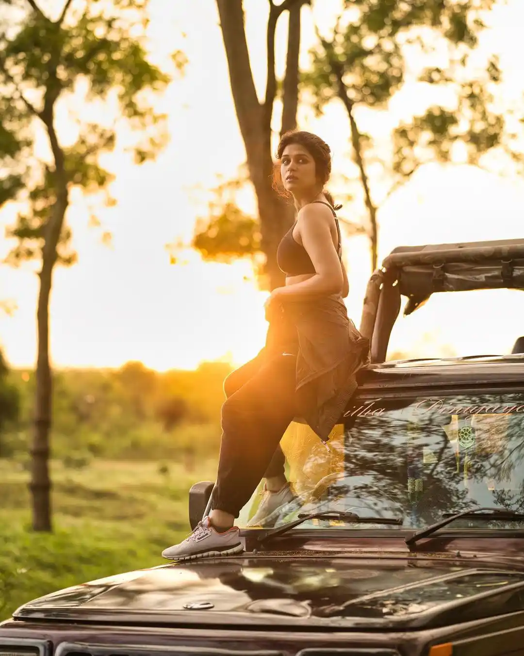 Shraddha Das Wild Photos in Sri Lanka Forests