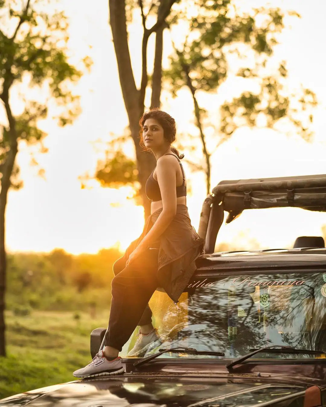 Shraddha Das Wild Photos in Sri Lanka Forests