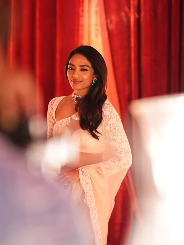Sobhita Dhulipala Shining in White Saree at PS 2 Promotions