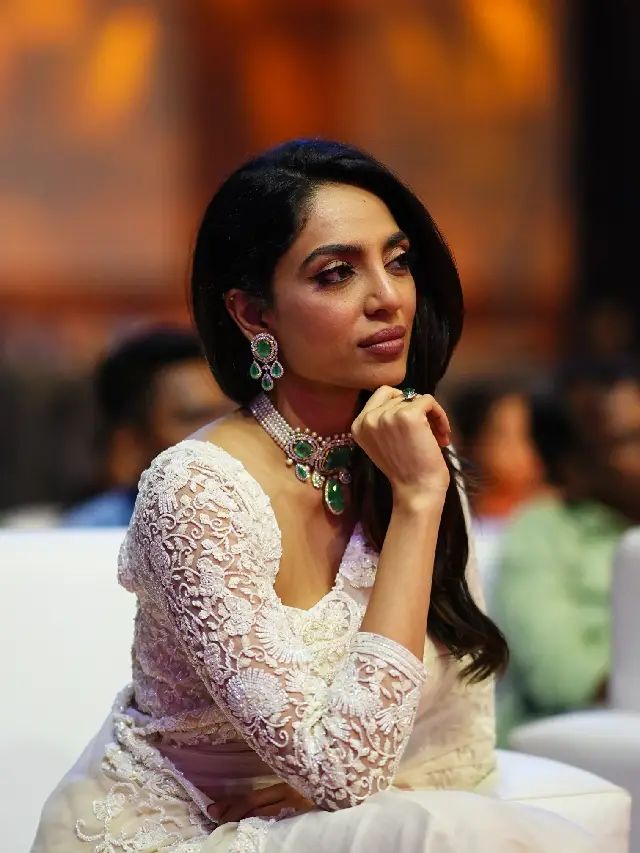 Sobhita Dhulipala Shining in White Saree at PS 2 Promotions