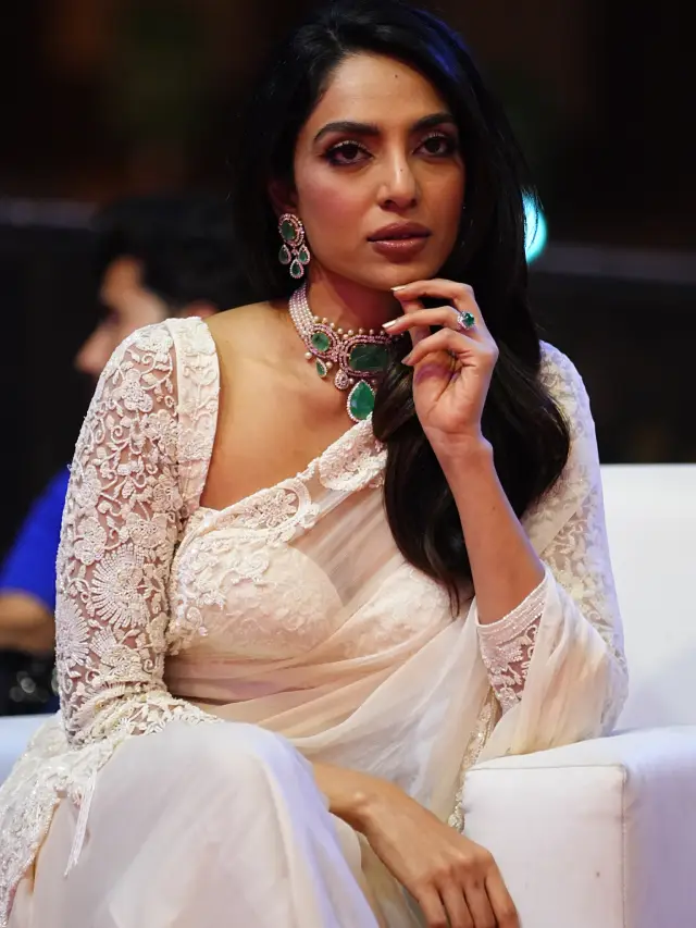 Sobhita Dhulipala Shining in White Saree at PS 2 Promotions