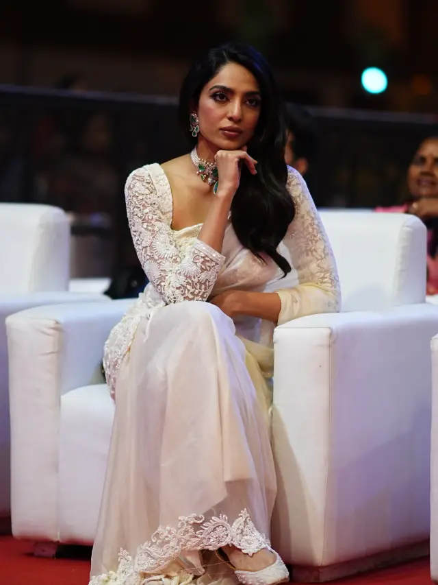 Sobhita Dhulipala Shining in White Saree at PS 2 Promotions