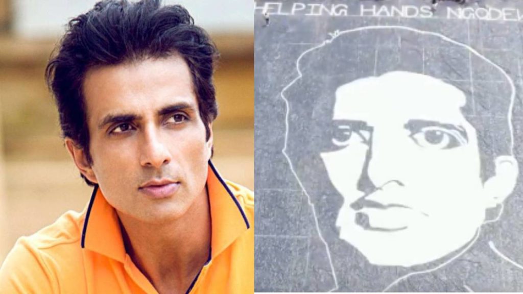Sonu Sood fans express their gratitude by carving his face with 2500 kgs rice