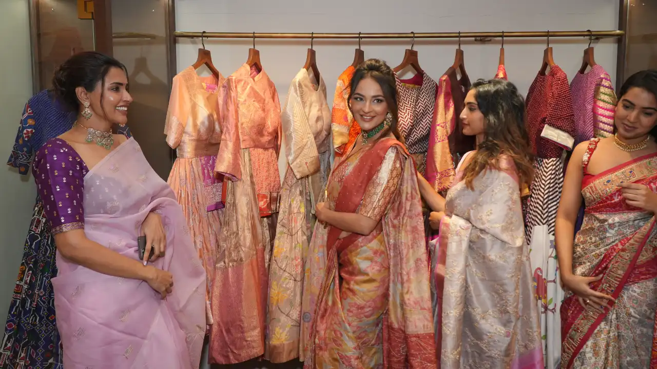 Young Heroins at Boutique Opening in Hyderabad
