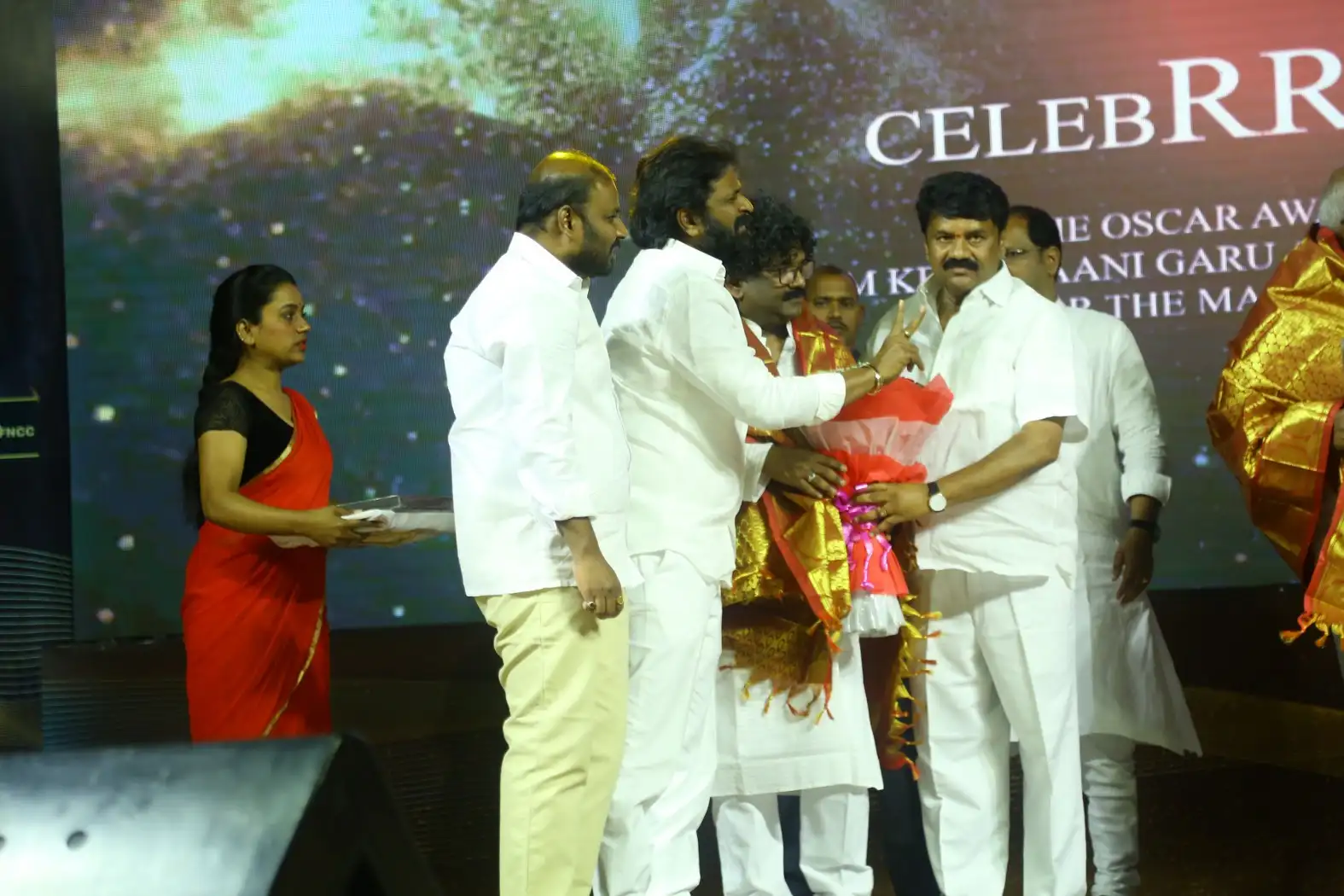 Tollywood Film Chamber felicitated oscar winners M M Keeravani Chandrabose