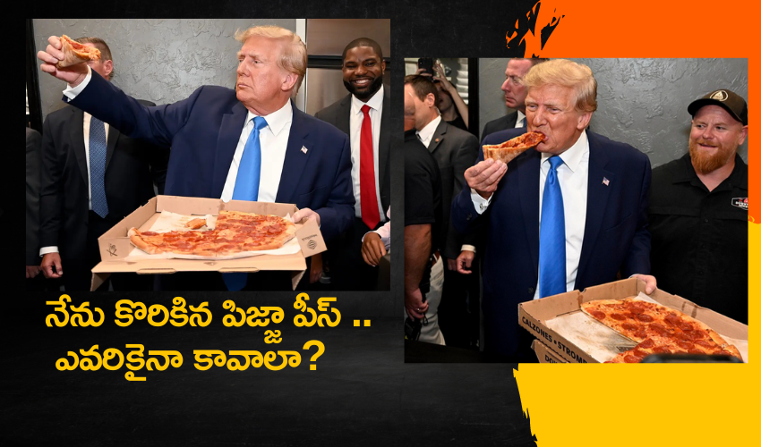 Trump Offers Eaten Pizza