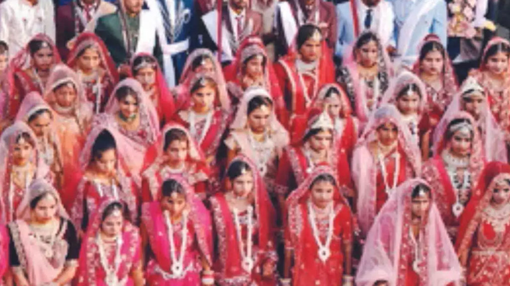 Controversy over pregnancy test of brides before mass marriage in Madhya Pradesh