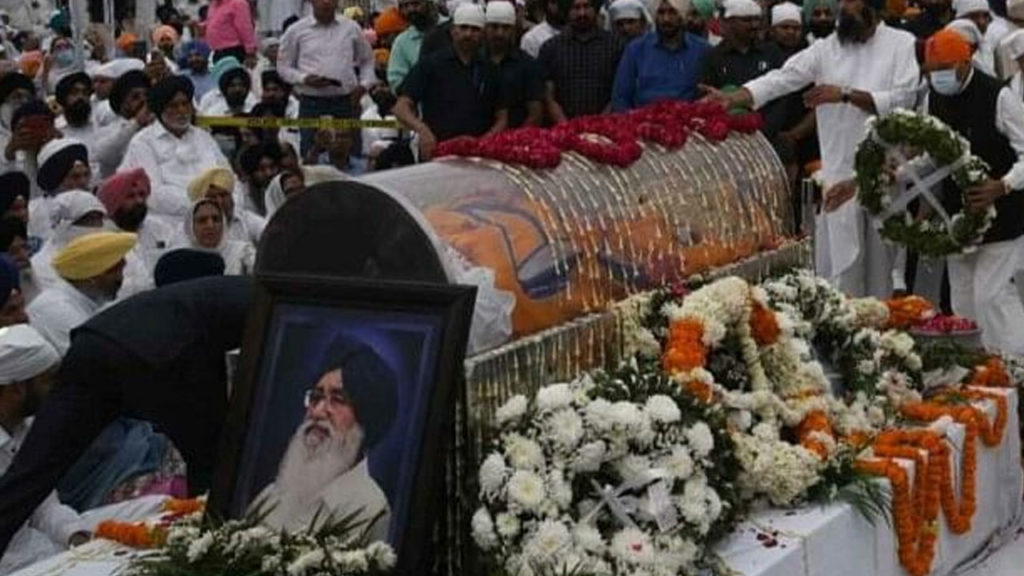 Mortal remains of Badal brought to native village for last rites