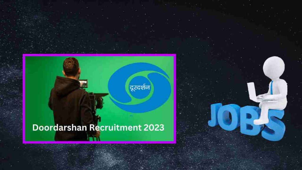 Videographer Posts Recruitment in Doordarshan News